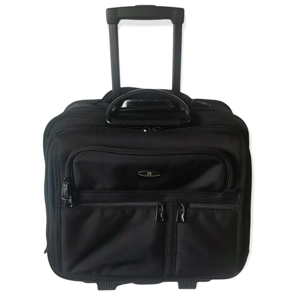 Olympia Bags Olympia Deluxe Rolling Business Case Black One Size